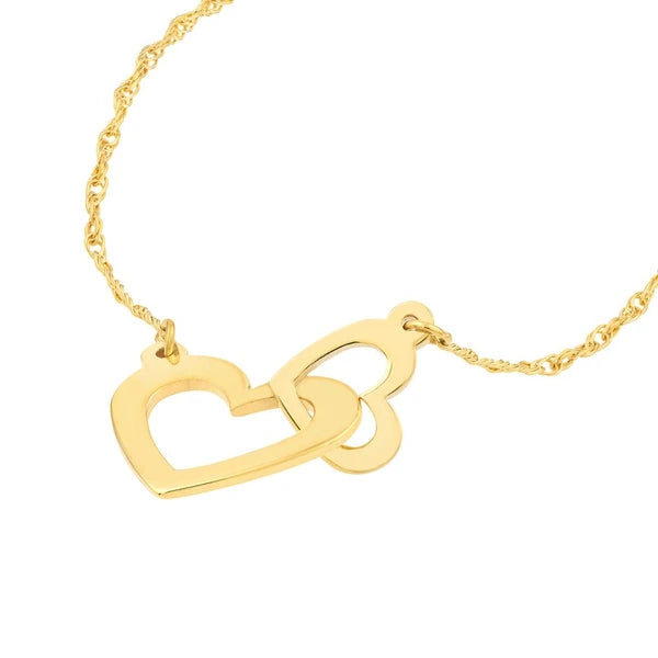 So You Mini Interlocked Hearts Necklace