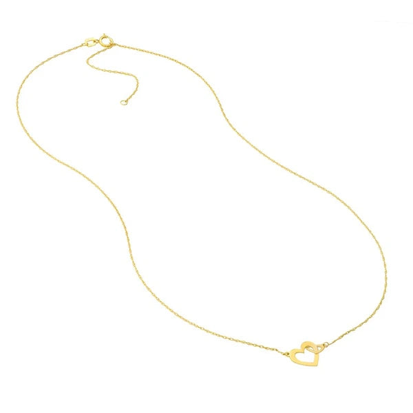 So You Mini Interlocked Hearts Necklace