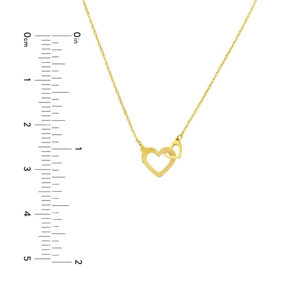 So You Mini Interlocked Hearts Necklace