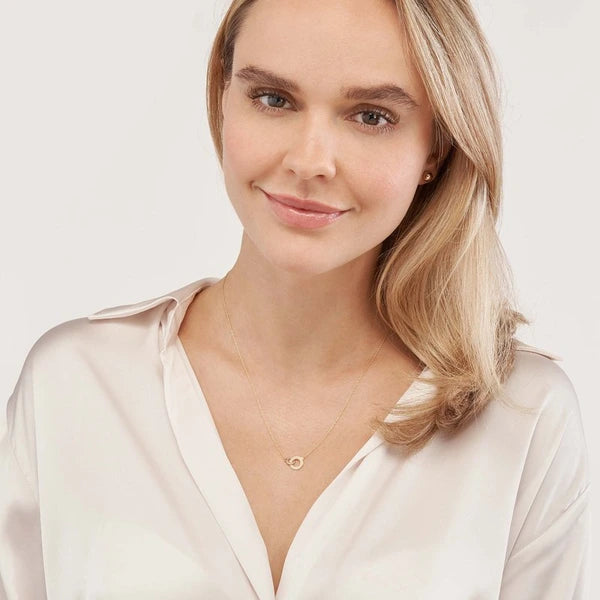 So You Interlocked Circles Adjustable Necklace