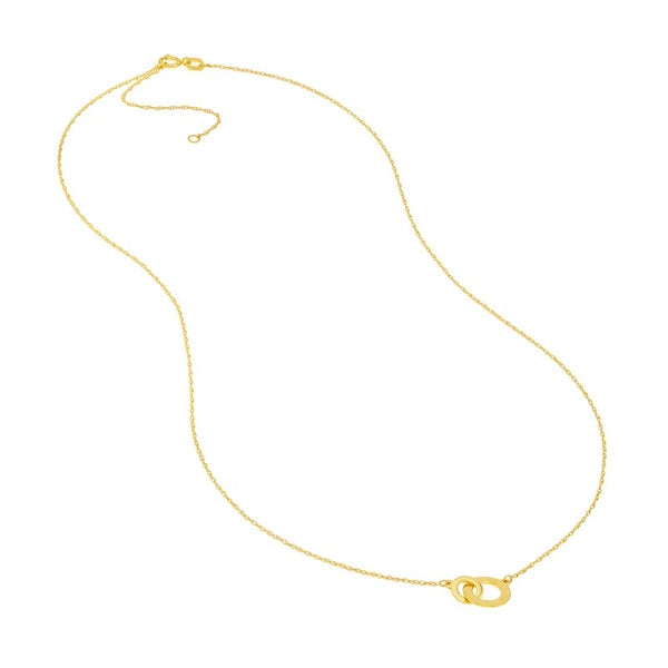 So You Interlocked Circles Adjustable Necklace