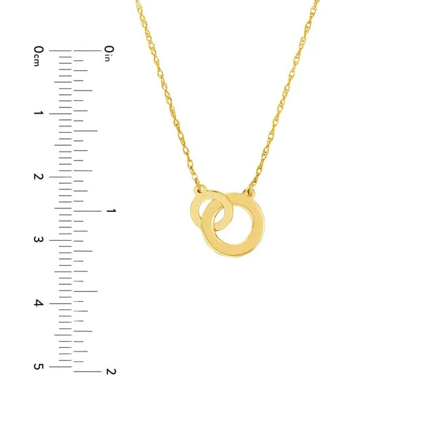 So You Interlocked Circles Adjustable Necklace