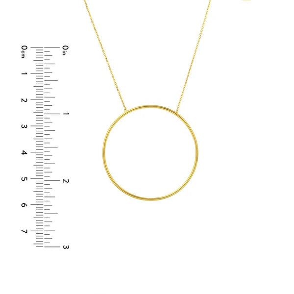 Extra Large Circle Necklace