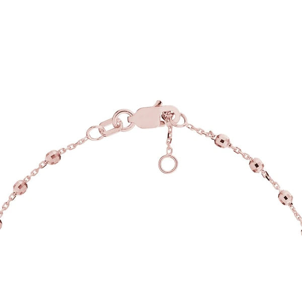 Adjustable Diamond Cut Beaded Bracelet
