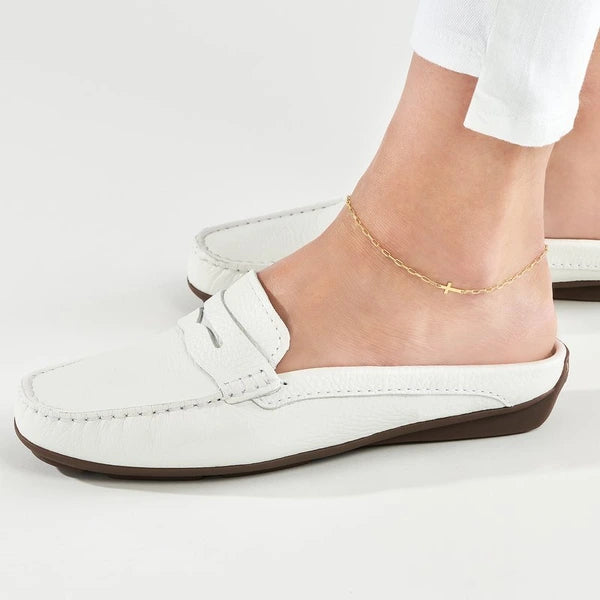 Paper Clip Anklet with Cross