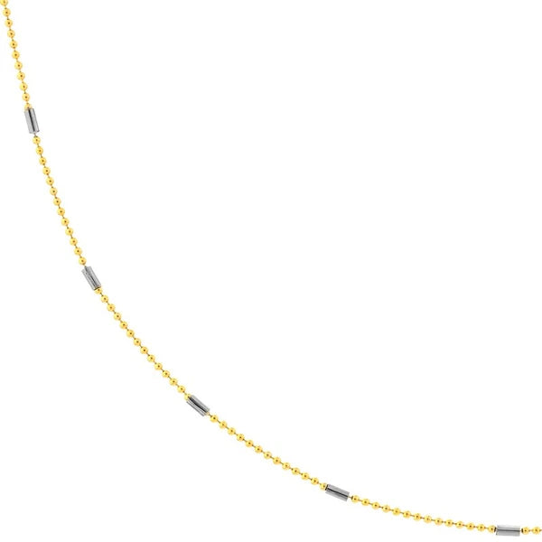 Two Tone Saturn Chain Choker