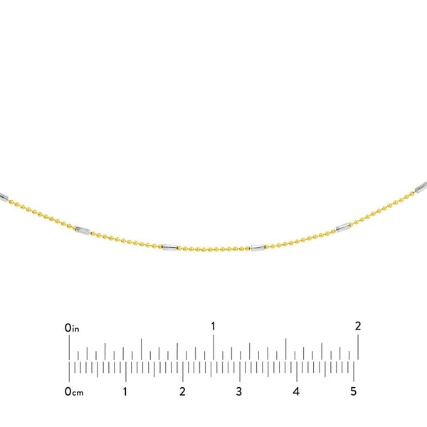 Two Tone Saturn Chain Choker