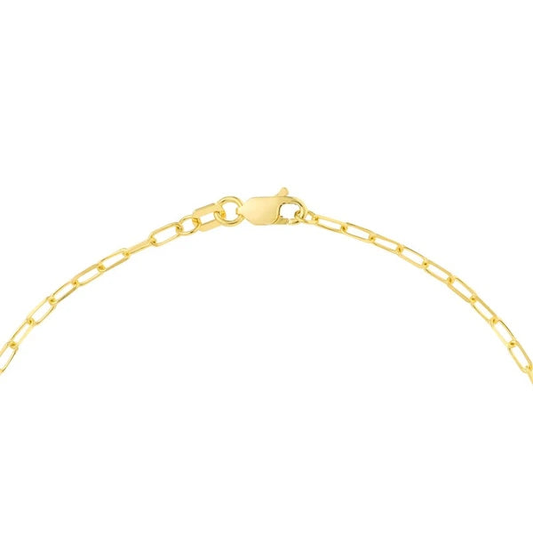 Paper Clip Anklet with ID Bar