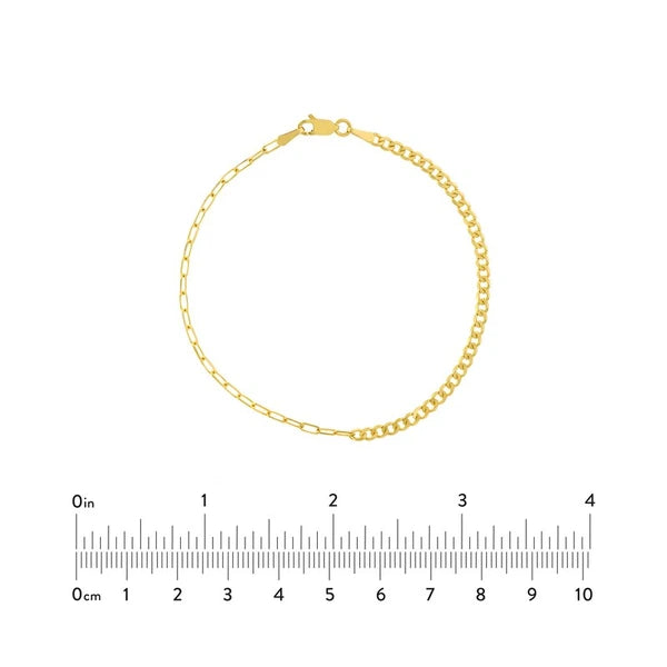 50/50 Paper Clip + Curb Chain