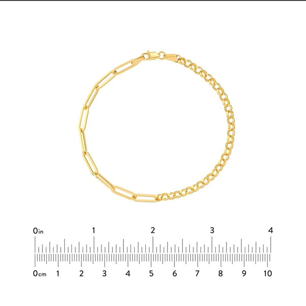 50/50 Paper Clip + Rolo Chain