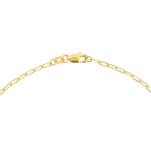 Paper Clip Anklet with Plate
