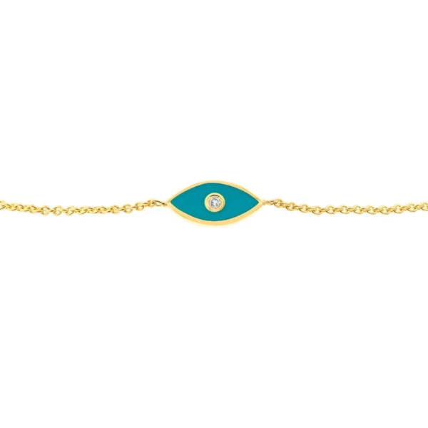 Blue EN/Amel Evil Eye Bolo Bracelet