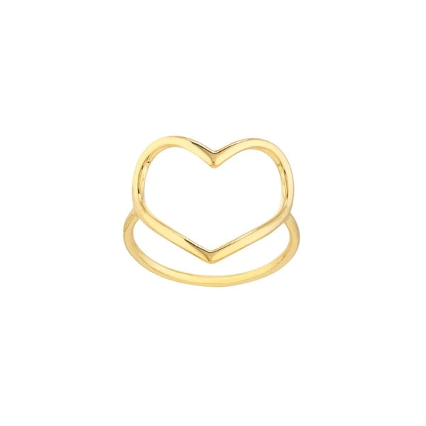 Organic Open Heart Ring