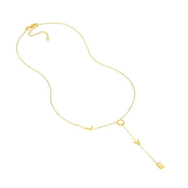 Adjustable Love Drop Necklace