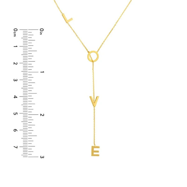 Adjustable Love Drop Necklace