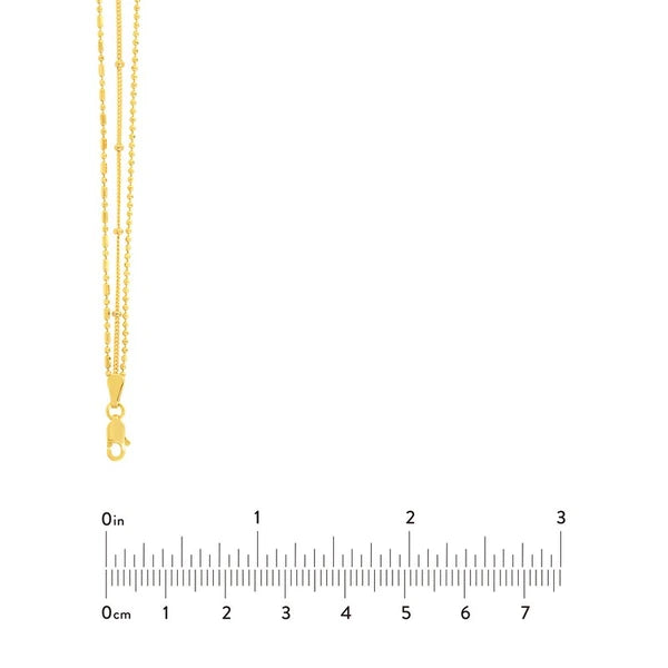 Mixed-Bead Triple Strand Necklace