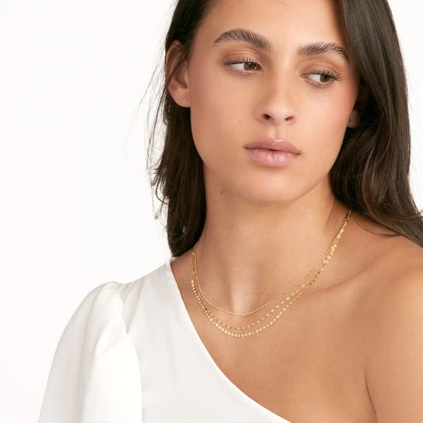 Valentino-Bead Triple Strand Adj Neck