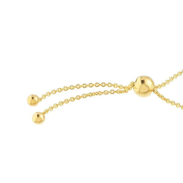 Blue EN/Amel Round Evil Eye Bolo Bracelet