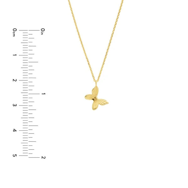 Tilted Butterfly Necklace