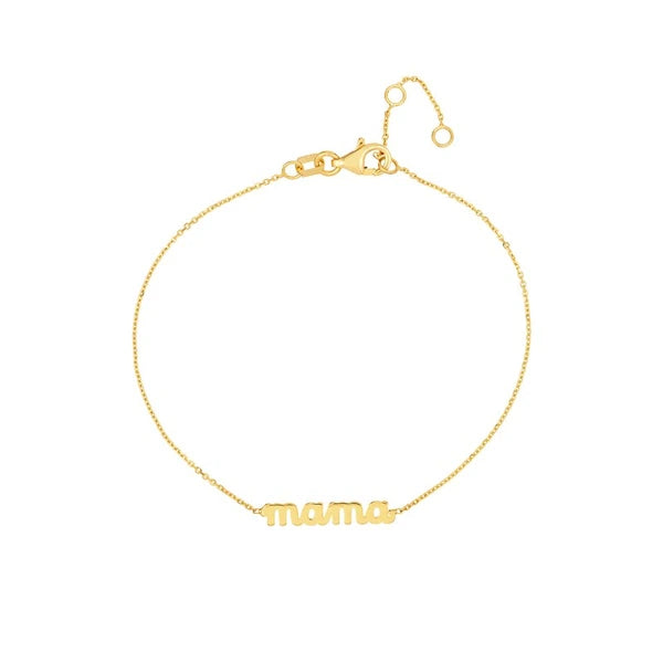 Mama N/Ameplate Adjustable Bracelet
