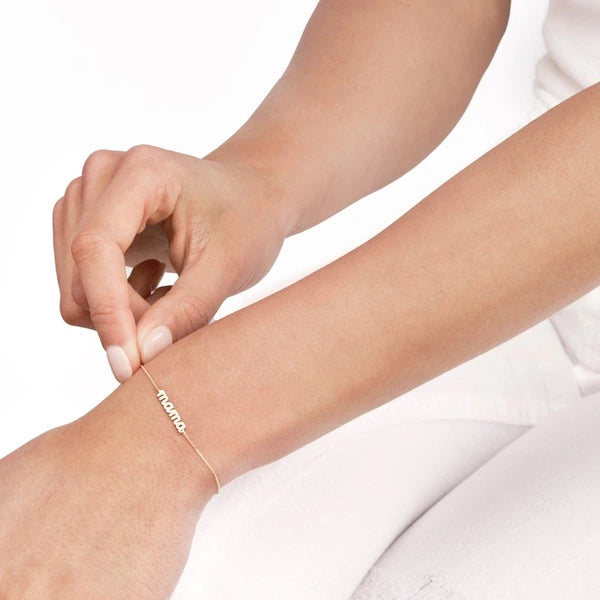 Mama N/Ameplate Adjustable Bracelet