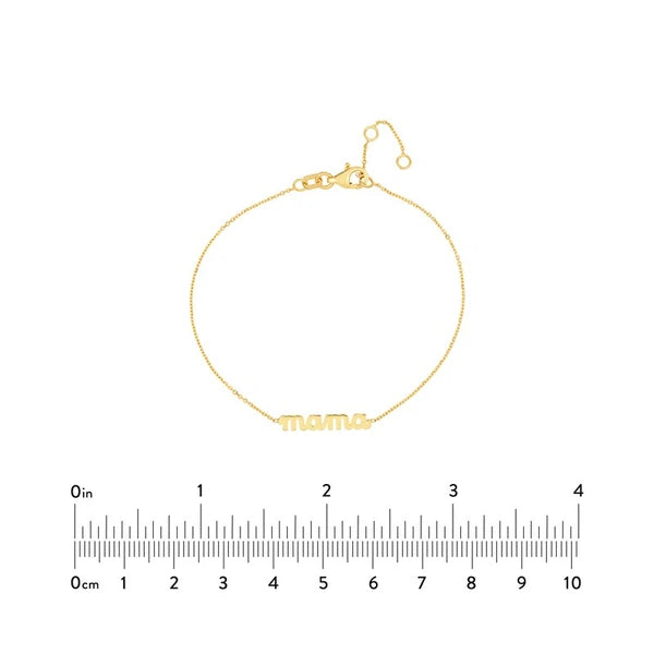 Mama N/Ameplate Adjustable Bracelet