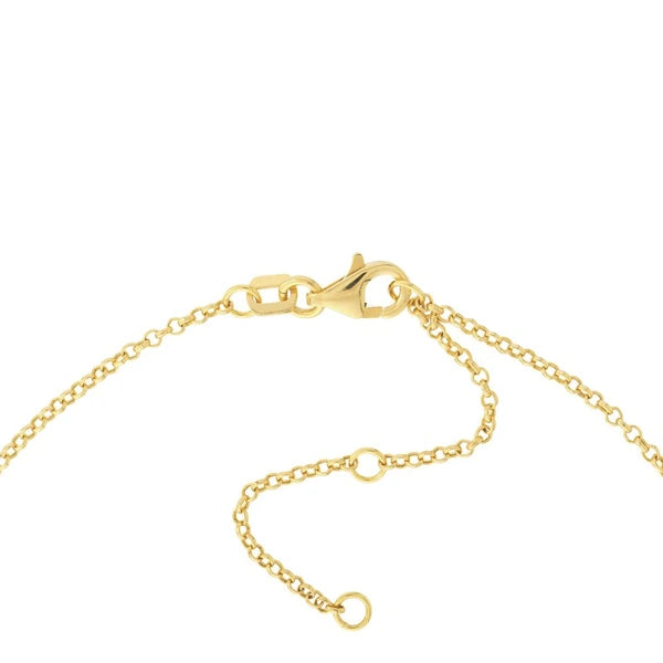 Simple Mini Heart On Rolo Anklet