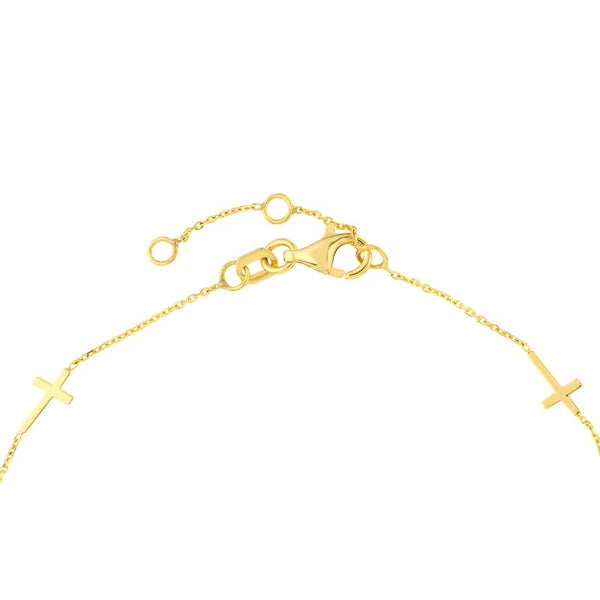 Adjustable Mini Cross Stations Bracelet