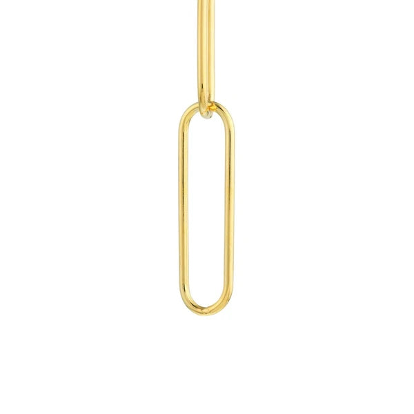 Three Link Paper Clip Dangle Earrings