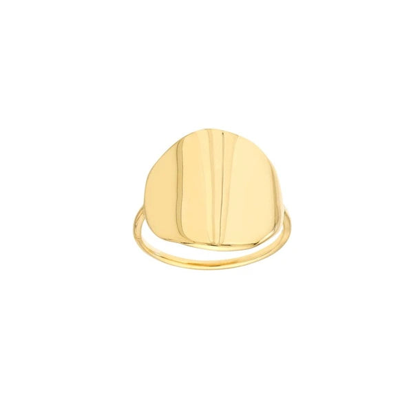 Organic Shape Round Ring