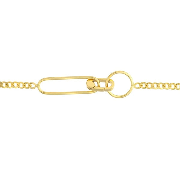 Mini Pushlock Curb Chain Bracelet