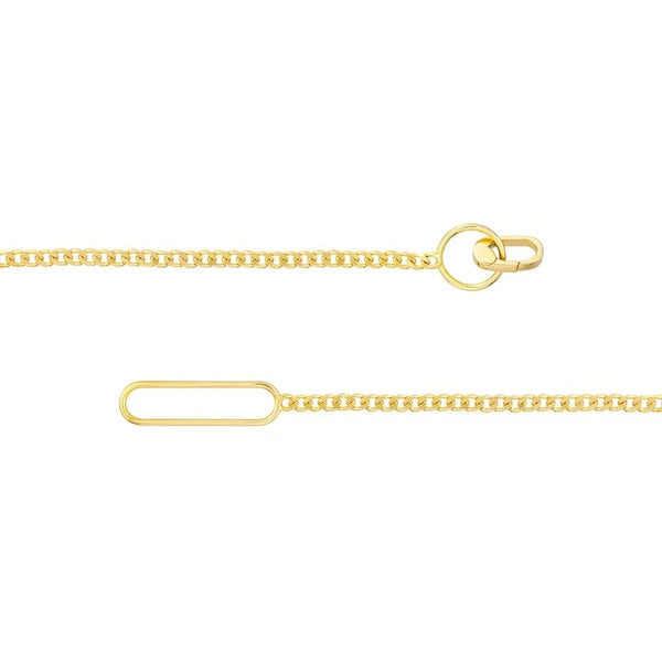 Mini Pushlock Curb Chain Bracelet