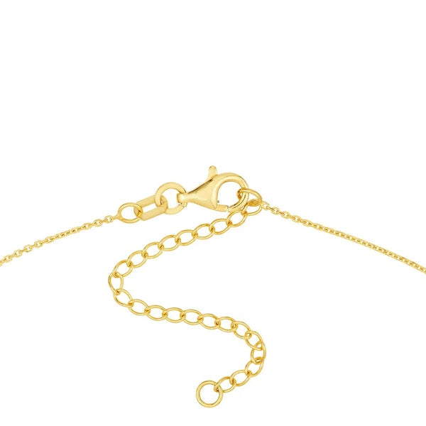 Fluted Palm Tree Medallion Necklace