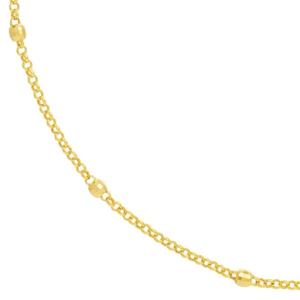 Long & Lovely D/C Bead Station Necklace