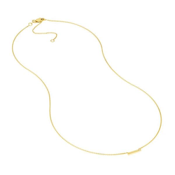 Horizontal Staple Diamond Necklace