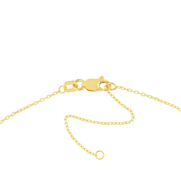 Horizontal Staple Diamond Necklace