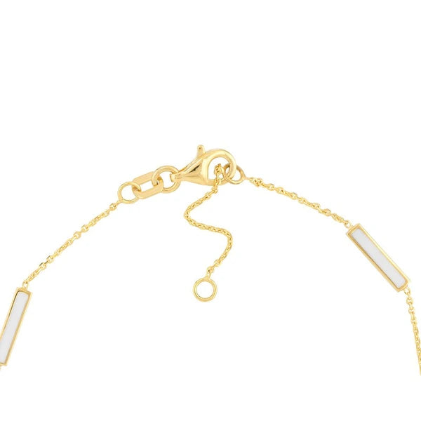 White EN/Amel AlterN/Ating Bar Bracelet