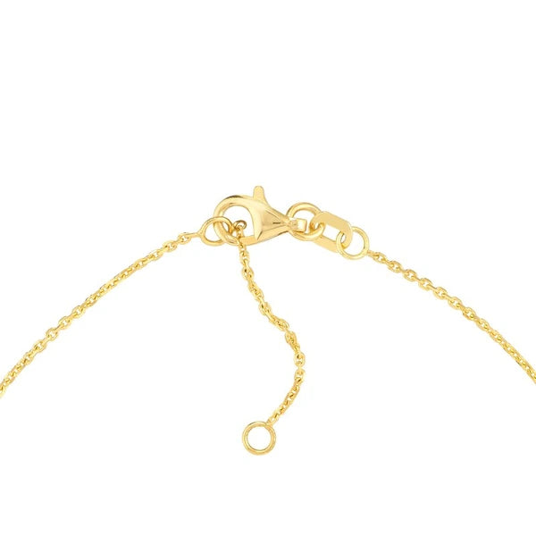 Bezel Set Diamond Charm Anklet
