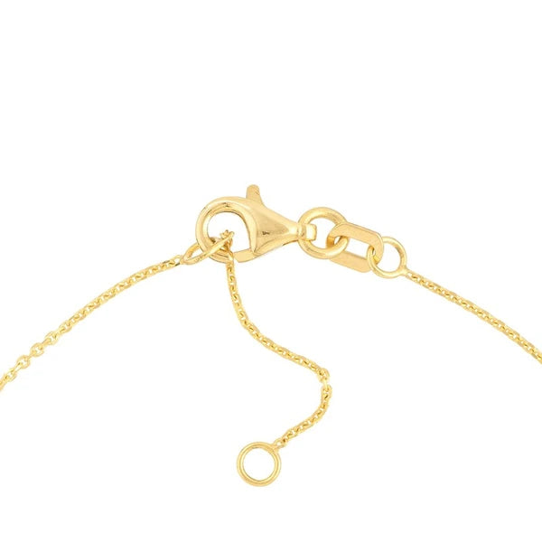Bezel Set Diamond Charm Bracelet