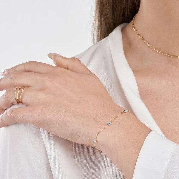 EN/Amel Evil Eye Station Chain