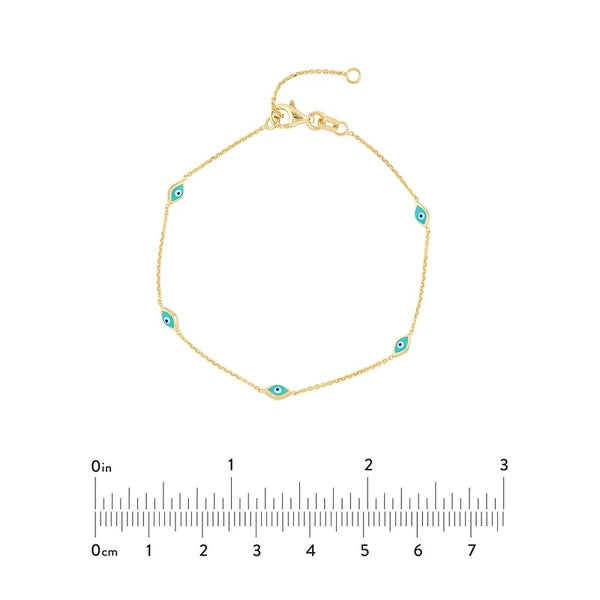 EN/Amel Evil Eye Station Chain