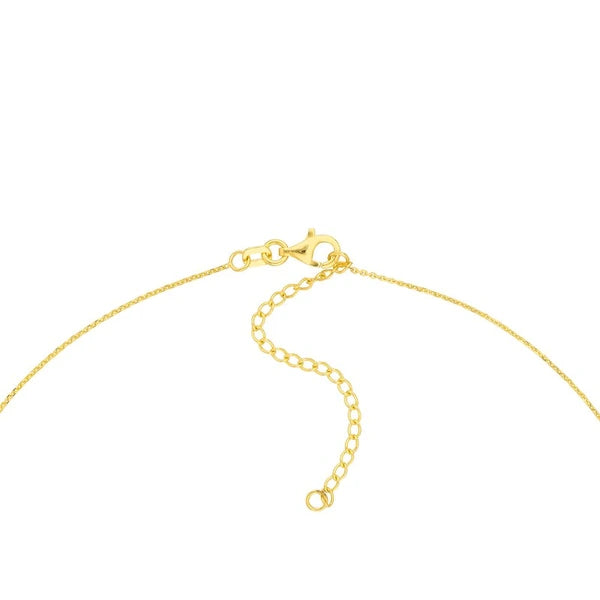 Diamond Paper Clip Element Necklace