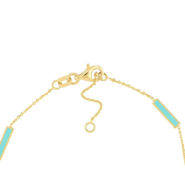 Turquoise EN/Amel AlterN/Ating Bar Station Bracelet