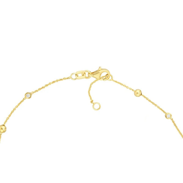 AlterN/Ating Bezel Diamond & Bead Bracelet