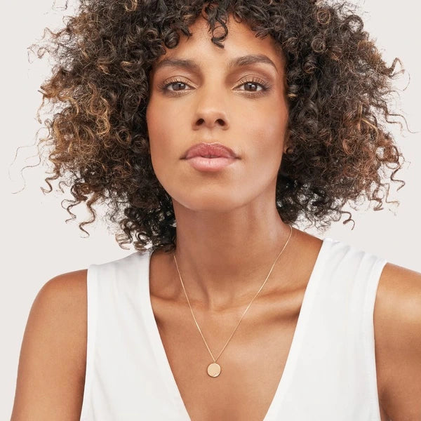 Diamond Wave Medallion Necklace