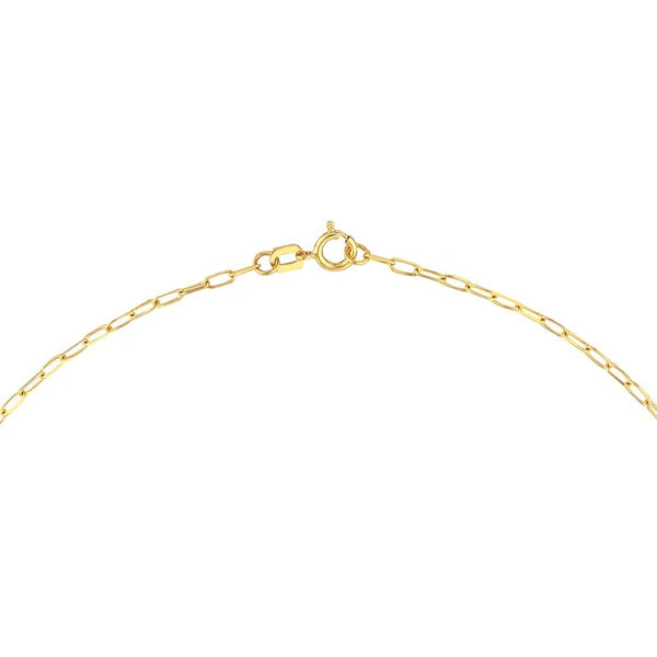 Dangle Heart Paper Clip Necklace
