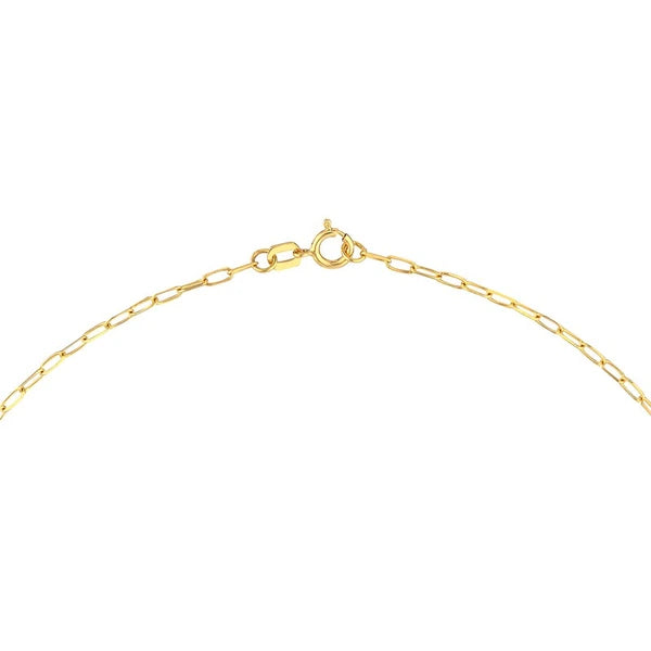 Dangle Disk Paper Clip Necklace