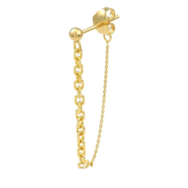 50/50 Cable Chain Front-to-Back Earrings