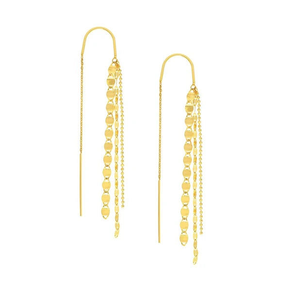 Multi Chain Dangle Threader Earrings