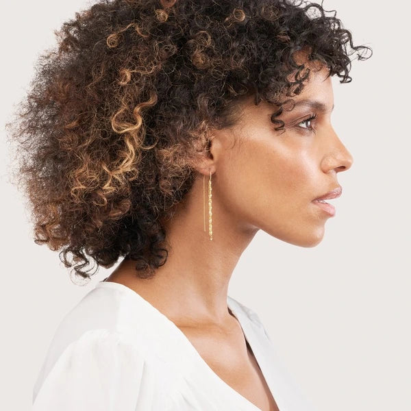 Multi Chain Dangle Threader Earrings